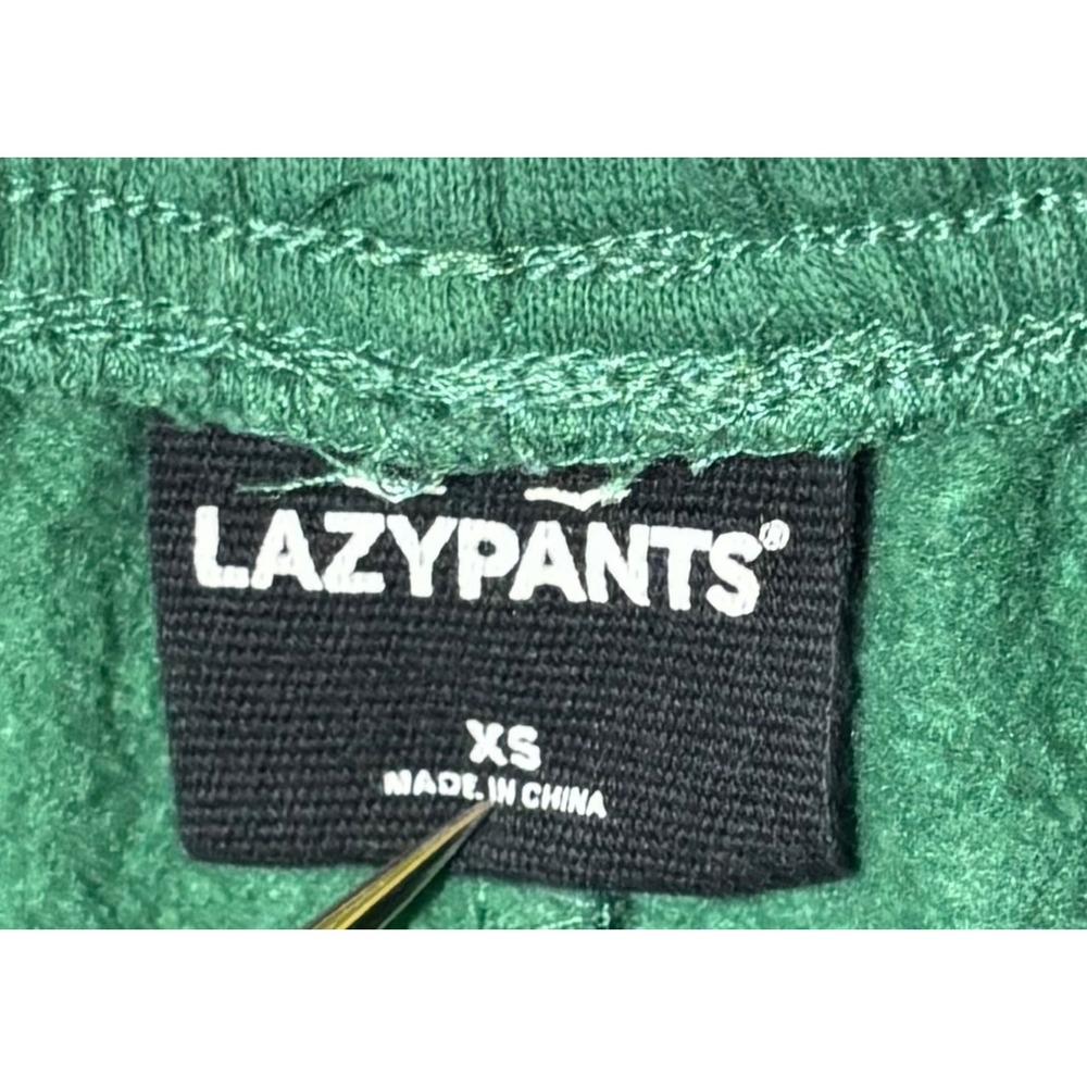 Lazypants Fleece Joggers Sweatpants Womens XS Elastic Waist Green - Picture 5 of 6